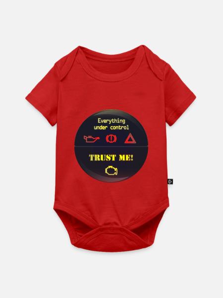 Under Control Trust Me - Baby Premium Kurzarmbody - Rot