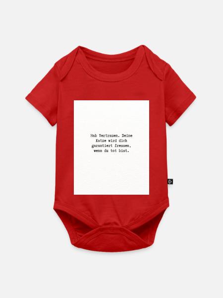 Hab Vertrauen - Baby Premium Kurzarmbody - Rot