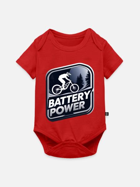 Battery Power - Baby Premium Kurzarmbody - Rot