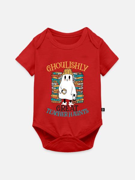 Schaurig-schöner Lehrer spukt an Lehrer-Halloween - Baby Premium Kurzarmbody - Rot