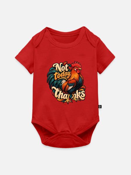 Rotes Dschungelhuhn - Baby Premium Kurzarmbody - Rot