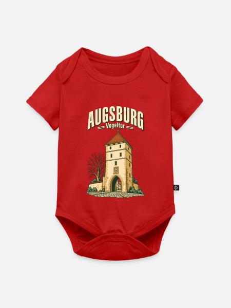 Augsburg Vogeltor - Baby Premium Kurzarmbody - Rot