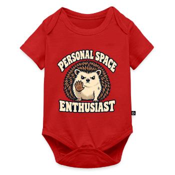 Persönlicher Igel - Baby Premium Kurzarmbody - Rot - Vorne