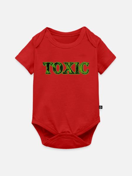 Giftiges Neongrün - Baby Premium Kurzarmbody - Rot