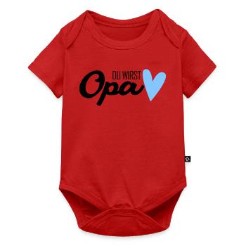 Opa - Opa werden - Bald Opa - Baby Premium Kurzarmbody - Rot - Vorne
