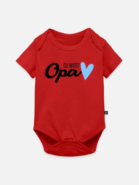 Opa - Opa werden - Bald Opa - Baby Premium Kurzarmbody - Rot