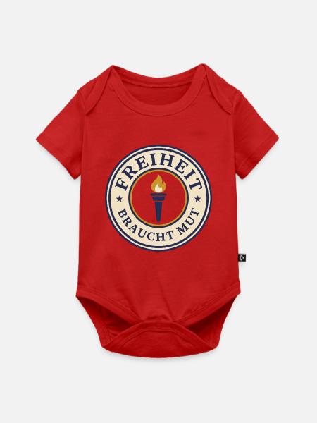 Freiheit braucht Mut Meinungsfreiheit - Baby Premium Kurzarmbody - Rot