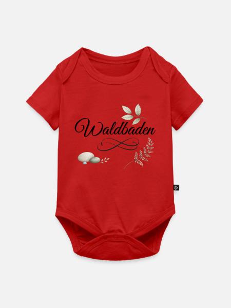 Waldbaden Natur Entspannung - Baby Premium Kurzarmbody - Rot