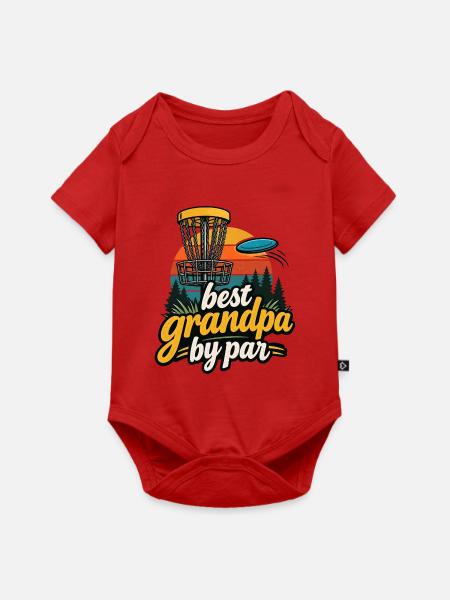 Bester Opa um Par - Baby Premium Kurzarmbody - Rot
