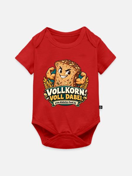 Vollkorn voll dabei - Baby Premium Kurzarmbody - Rot