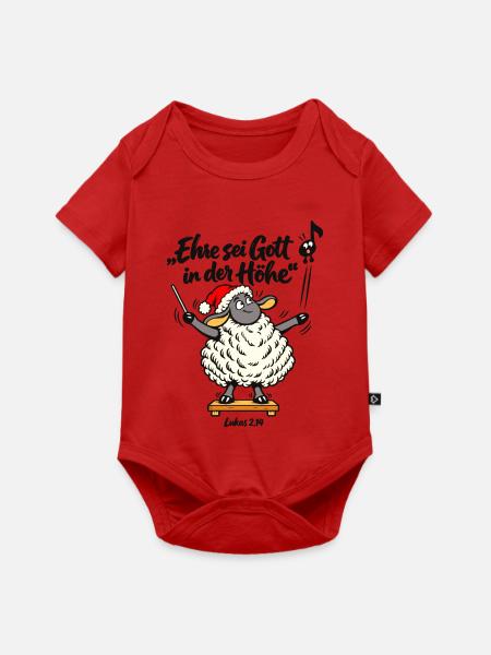 Chorleiter Geschenk Dirigent Weihnachten Schaf - Baby Premium Kurzarmbody - Rot