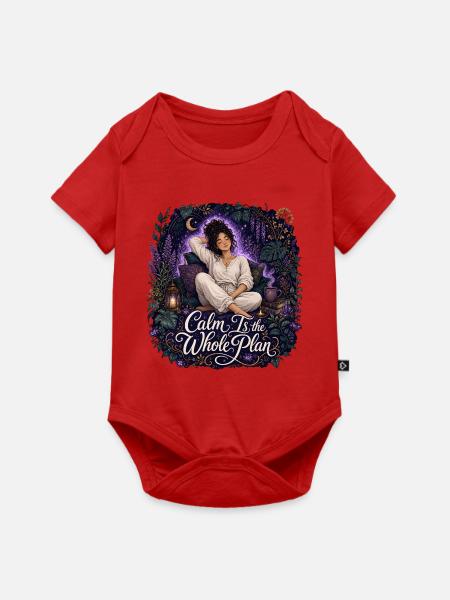 Ruhe ist der ganze Plan - Baby Premium Kurzarmbody - Rot