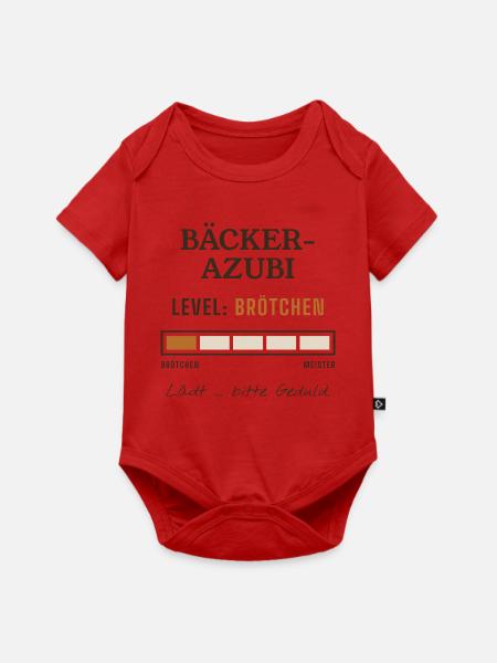 Bäcker Azubi Level Brötchen - Baby Premium Kurzarmbody - Rot