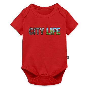 Stadtleben verschmutzt zu Green City - Baby Premium Kurzarmbody - Rot - Vorne