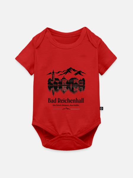 Bad Reichenhall Alpensee Skyline - Baby Premium Kurzarmbody - Rot