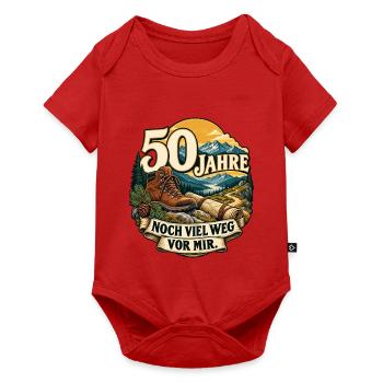 50 Jahre Abenteuerweg - Baby Premium Kurzarmbody - Rot - Vorne