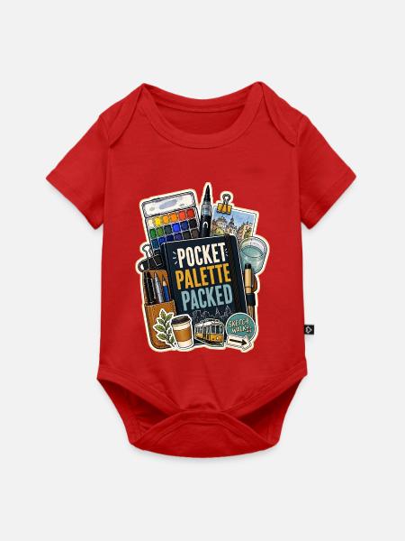 POCKET PALETTE PACKED - Baby Premium Kurzarmbody - Rot