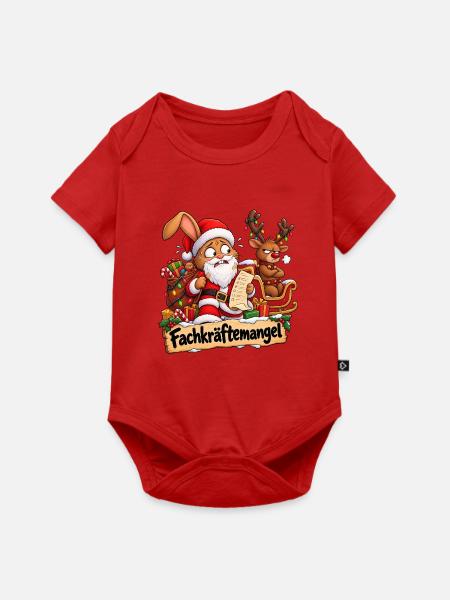 Weihnachtschaos - Baby Premium Kurzarmbody - Rot