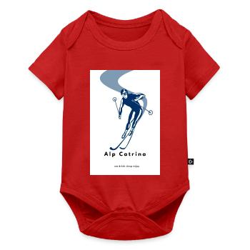 Ski_Club_Flyer_Design_Template_1793025628375 - Baby Premium Kurzarmbody - Rot - Vorne