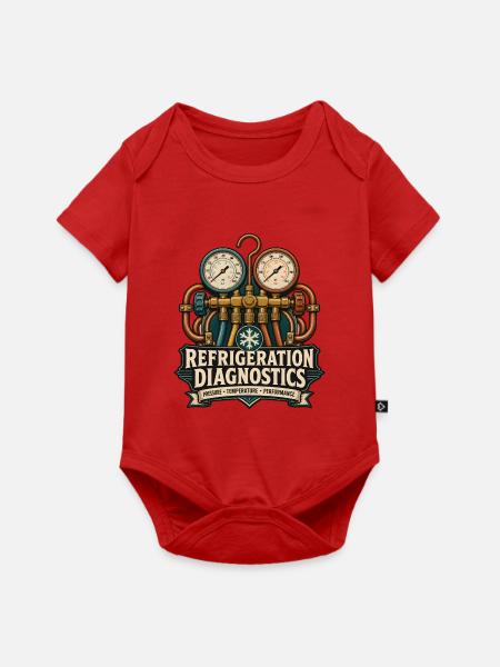 Refrigeration Diagnostics Klimaanlage - Baby Premium Kurzarmbody - Rot