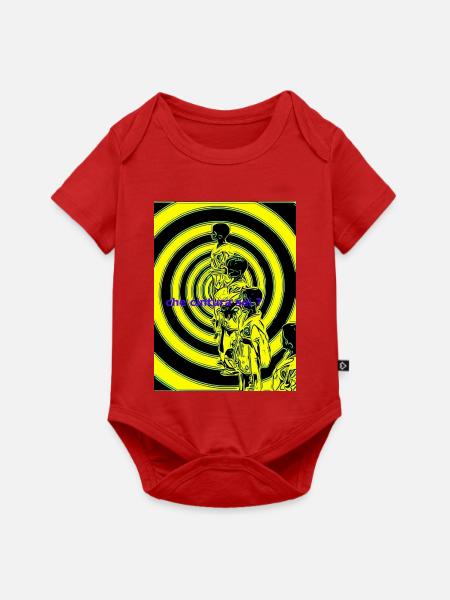 Spirals Neonfiguren-Silhouette - Baby Premium Kurzarmbody - Rot