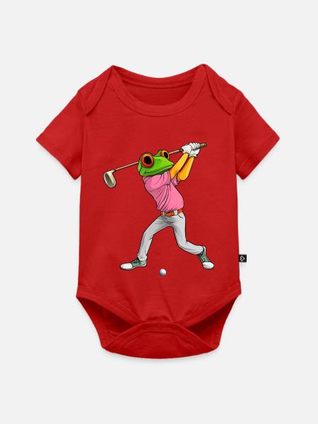 Golf Frosch - Baby Premium Kurzarmbody - Rot