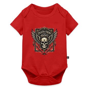 Death_from_above_-_Art_Deco - Baby Premium Kurzarmbody - Rot - Vorne