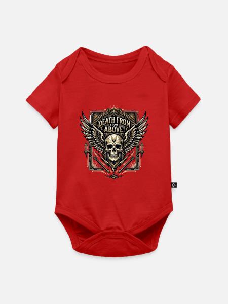 Death_from_above_-_Art_Deco - Baby Premium Kurzarmbody - Rot