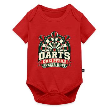 Darts – Drei Pfeile, freier Kopf - Baby Premium Kurzarmbody - Rot - Vorne