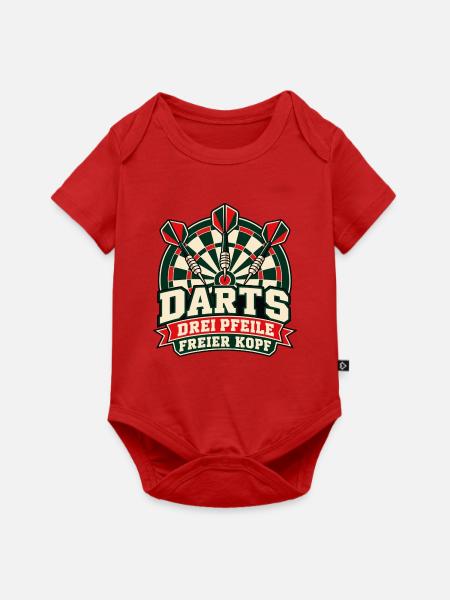 Darts – Drei Pfeile, freier Kopf - Baby Premium Kurzarmbody - Rot
