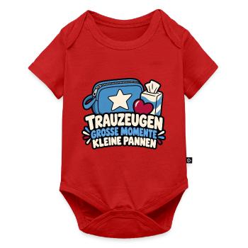 Trauzeugen – Große Momente, kleine Pannen - Baby Premium Kurzarmbody - Rot - Vorne
