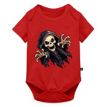 skull-ghost - Baby Premium Kurzarmbody - Rot - Vorne