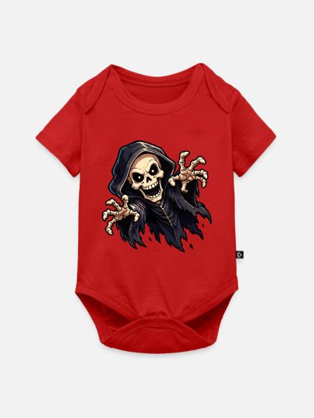 skull-ghost - Baby Premium Kurzarmbody - Rot