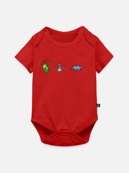Aliens-Monsters - Baby Premium Kurzarmbody - Rot