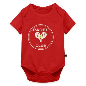 Padel Club Logo - Baby Premium Kurzarmbody - Rot - Vorne