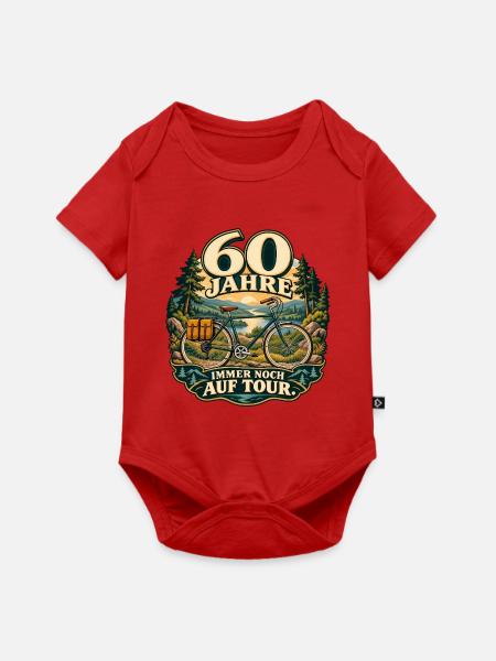 60 Jahre Tour – Fahrrad Jubiläum - Baby Premium Kurzarmbody - Rot