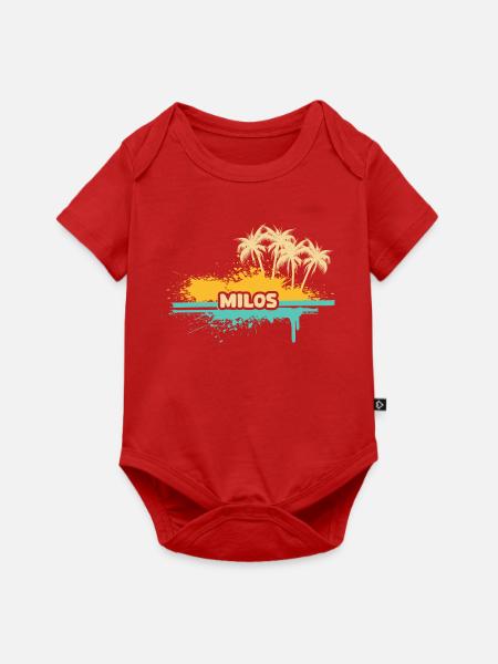 Geschenk für Milos - Baby Premium Kurzarmbody - Rot
