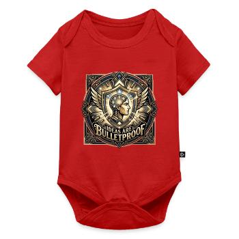 Ideas_are_Bulletproof_-_Art_Deco - Baby Premium Kurzarmbody - Rot - Vorne