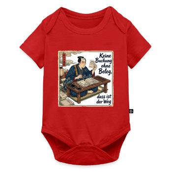 Keine_Buchung_ohne_Beleg_-_Ukiyo-e - Baby Premium Kurzarmbody - Rot - Vorne