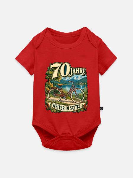70 Jahre Weiter im Sattel - Baby Premium Kurzarmbody - Rot