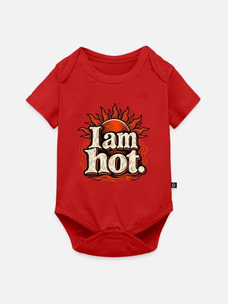 I am hot Sunburst Tee - Baby Premium Kurzarmbody - Rot