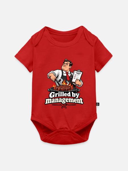 Grilled by Management - Baby Premium Kurzarmbody - Rot