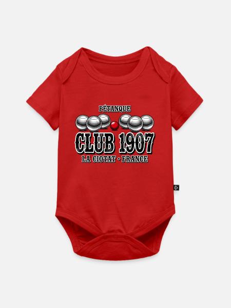 Pétanque, Bowlingbahn, Pétanque-Club - Baby Premium Kurzarmbody - Rot