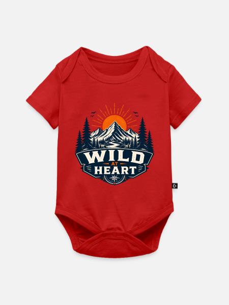 Wild at Heart Bergwelt - Baby Premium Kurzarmbody - Rot