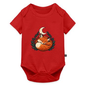 Winterfuchs - Baby Premium Kurzarmbody - Rot - Vorne