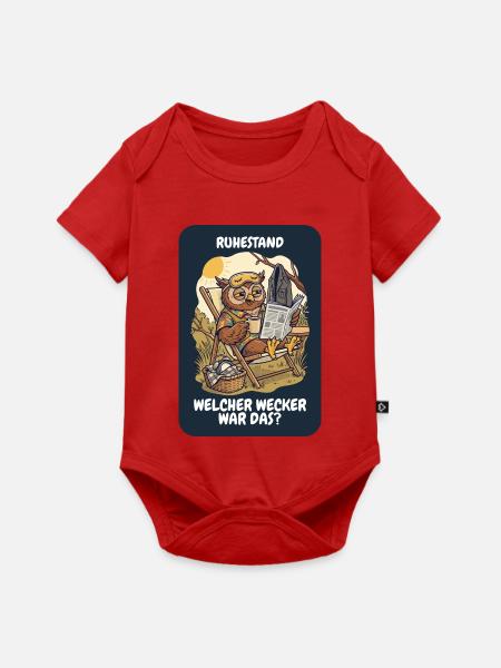 Rente Schichtdienst – Welcher Wecker? - Baby Premium Kurzarmbody - Rot