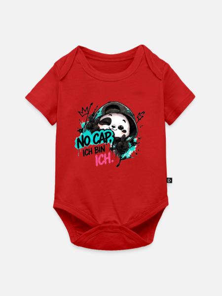 Panda Graffiti: No Cap Ich BinIch - Baby Premium Kurzarmbody - Rot
