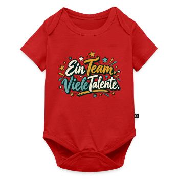 Team Shirt personalisierbar mit Teamname Ein Team  - Baby Premium Kurzarmbody - Rot - Vorne