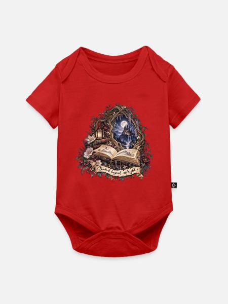 Mitternachtsbuchtraum Märchenwelt - Baby Premium Kurzarmbody - Rot
