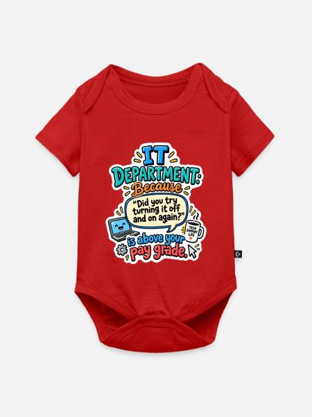 IT Abteilung Neustart Witz - Baby Premium Kurzarmbody - Rot